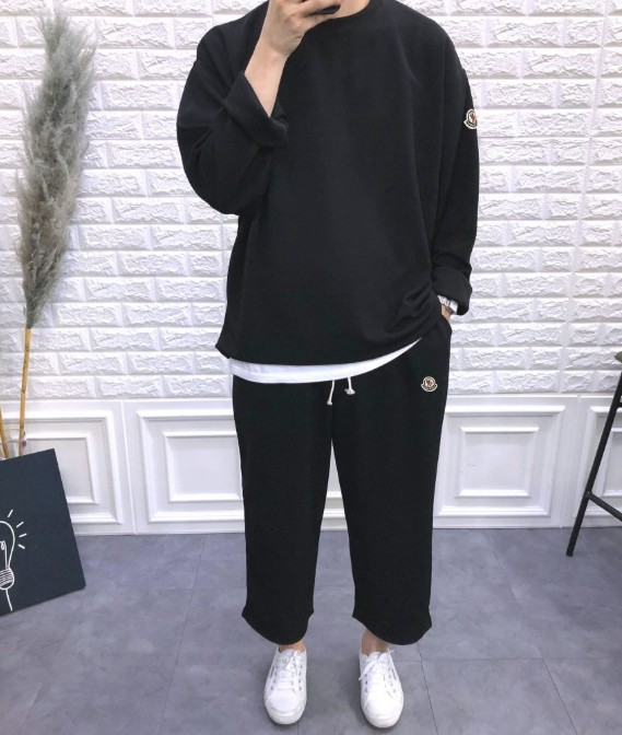 몽클레어 긴팔티 9부 와이드팬츠 셋업