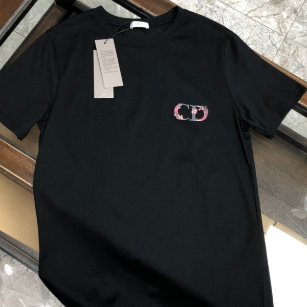 디올 CD 플라워 로고 반팔티셔츠