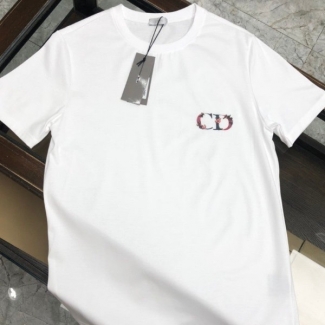 디올 CD 플라워 로고 반팔티셔츠