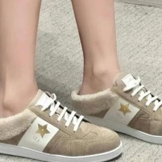 Dior Star Sneakers Beige Suede Calfskin Beige