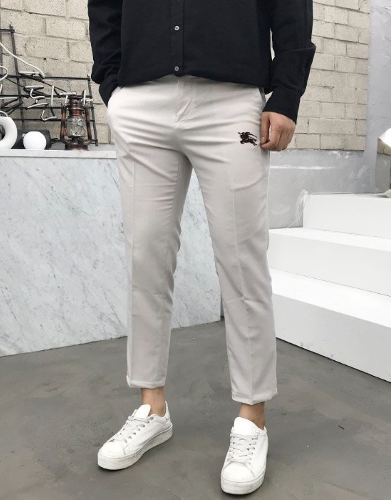 버버리 블랙 기사자수 여름 9부 슬랙스
