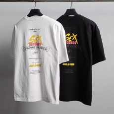 크롬하츠 레코드 레터링 오버핏 반팔티
