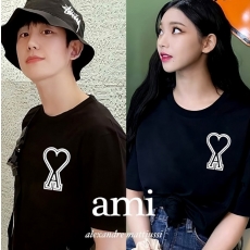 아미 보플 빅패치 커플 반팔티셔츠