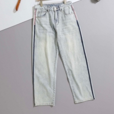 몽클레어 사이드 라인 워싱 데님 진