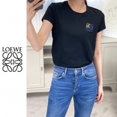 LOE 배색자수 반팔티