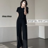 MIU 링클 찰랑 바지셋업