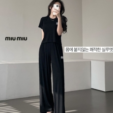 MIU 링클 찰랑 바지셋업
