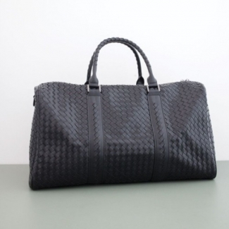 [BOTTEGA VENETA] 블랙 인트레치아토 더플 백